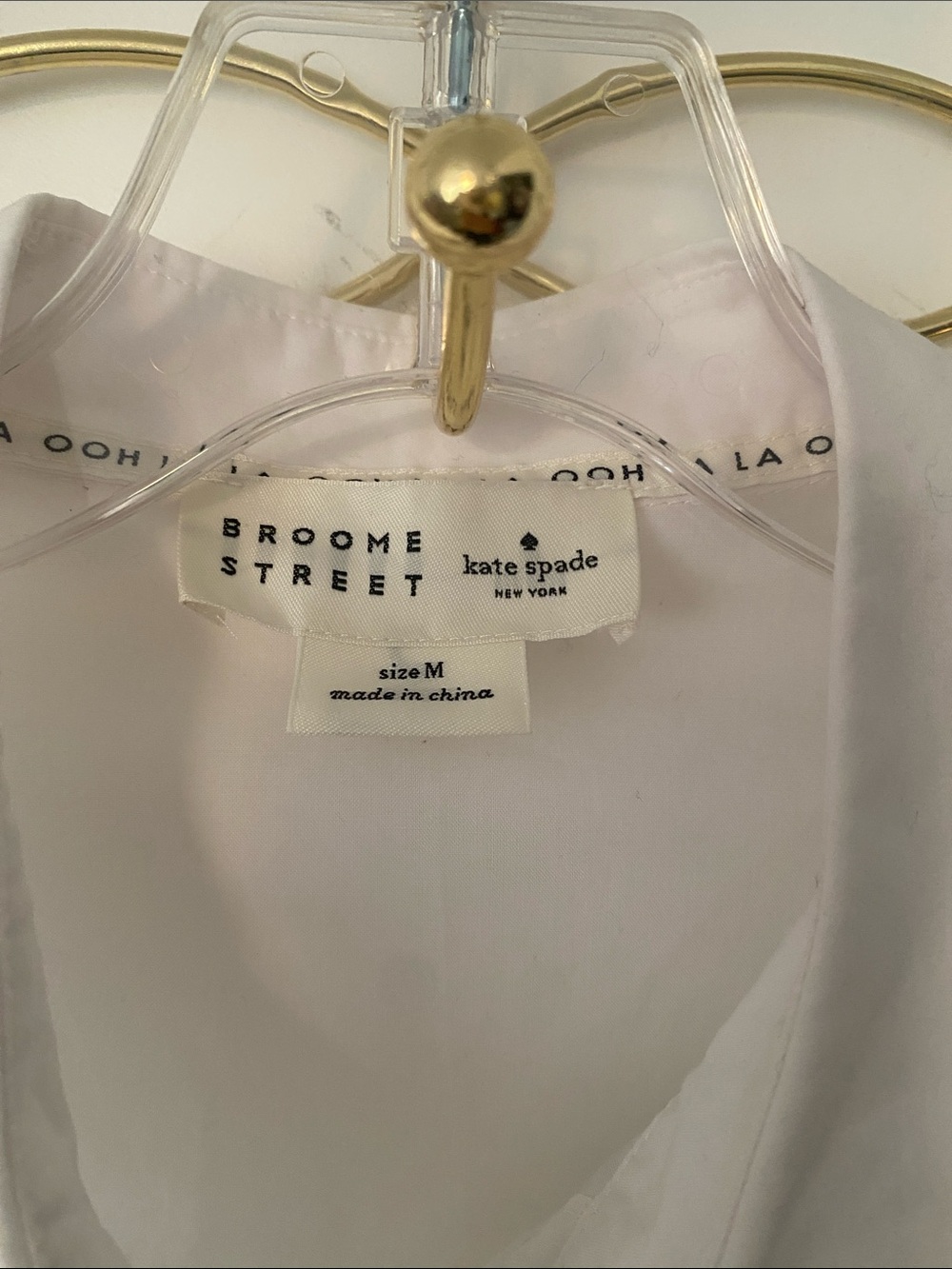 KATE SPADE White Peplum Cotton Top with Embroidery! - Picture 3 of 9